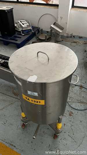 Tanque Móvel em Aço Inox Martinelli 120 Litros