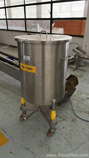 Tanque Móvel em Aço Inox Martinelli 120 Litros