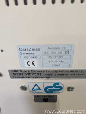 Carl Zeiss Axiolab re Microscope