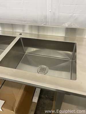Lot of 3 Stainless Steel Laboratory Sinks