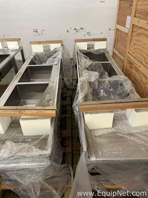 Lot of 3 Stainless Steel Laboratory Sinks