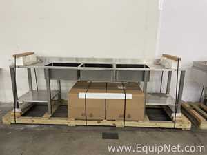 Lot of 2 Stainless Steel Laboratory Sinks
