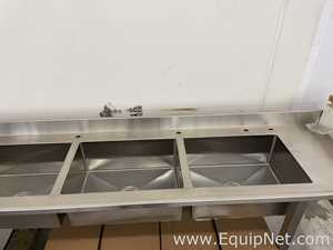 Lot of 2 Stainless Steel Laboratory Sinks