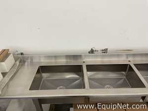 Lot of 2 Stainless Steel Laboratory Sinks