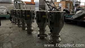 Set of PharmaInox Stainless Steel Conical Hoppers