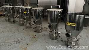 Set of PharmaInox Stainless Steel Conical Hoppers