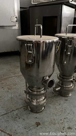 Set of PharmaInox Stainless Steel Conical Hoppers