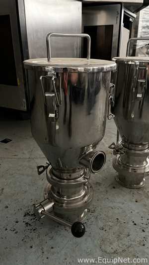 Set of PharmaInox Stainless Steel Conical Hoppers