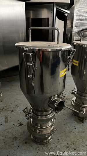 Set of PharmaInox Stainless Steel Conical Hoppers
