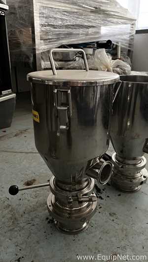 Set of PharmaInox Stainless Steel Conical Hoppers