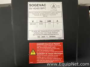 Leybold Sogevac SV 40/65 BIFC Rotary Vane Vacuum Pump
