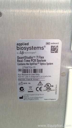 PCR y Termociclador Applied Biosystems QuantStudio 7 Flex