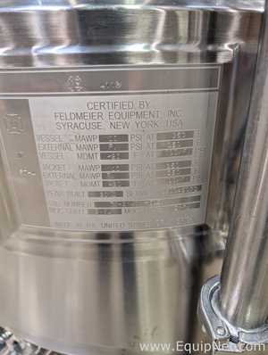 2010 Feldmeier 316L Stainless Steel 100 Liter Jacketed Pressure Vessel