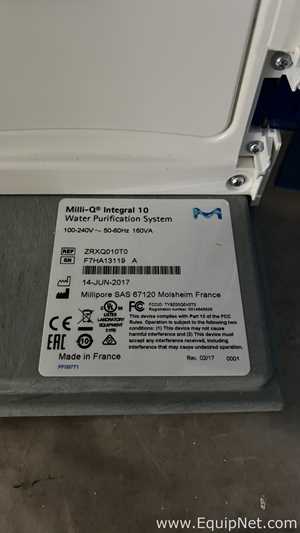 Millipore Milli-Q Integral 10 Water Purification System, E-Pod Pure Water Dispenser and 60 L Tank