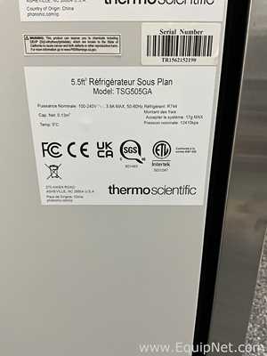 Thermo Scientific TSG505GA Undercounter Refrigerator