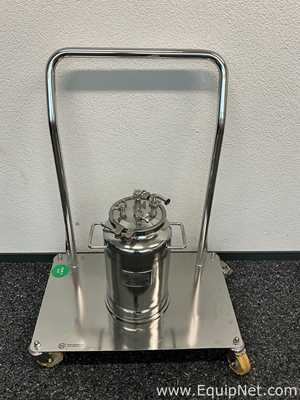 Unused Rutten Engineering Bolz EB-1250-00 Stainless Steeel Sterile Process Vessel With Mobile Platfo