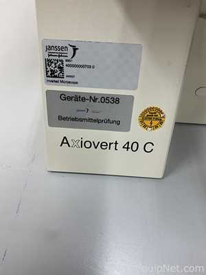 Microscopio Carl Zeiss Microimaging GmbH Axiovert 40 C