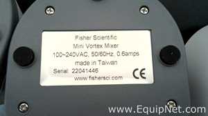 Lote de 6 Mezclador de Laboratorio Fisherbrand Mini Vortex Mixer