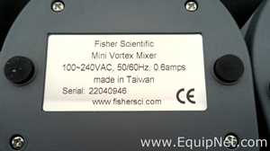 Lote de 6 Mezclador de Laboratorio Fisherbrand Mini Vortex Mixer