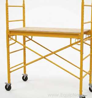Baker Scaffolding Safety Accessory and Baker Style Scaffold Rolling Platform