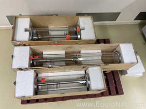 lote de  3 Coluna de Cromatografia Amersham Pharmacia Biotech Inc BPG 200/500
