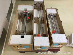 lote de  3 Coluna de Cromatografia Amersham Pharmacia Biotech Inc BPG 200/500