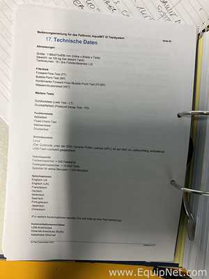 Unused Pall Life Sciences Palltronic AquaWIT IV Filter Integrity Test System