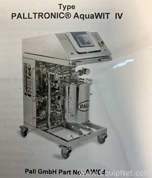 Unused Pall Life Sciences Palltronic AquaWIT IV Filter Integrity Test System