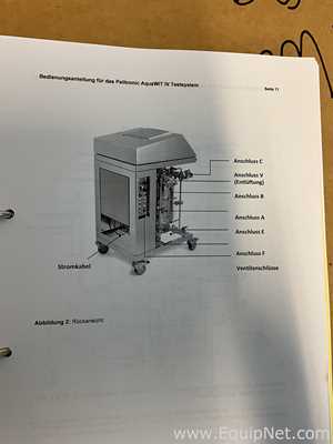 Unused Pall Life Sciences Palltronic AquaWIT IV Filter Integrity Test System