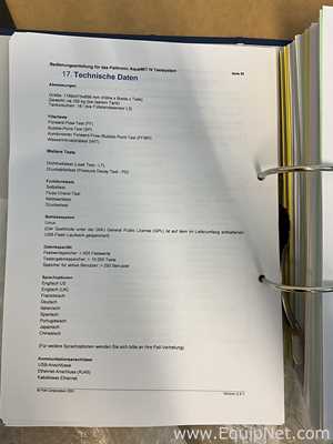 Unused Pall Life Sciences Palltronic AquaWIT IV Filter Integrity Test System