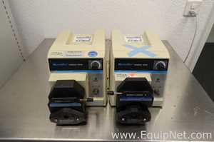 Lot of 2 Cole-Parmer Masterflex LS Peristaltic Pumps Console Drive and Easy-Load II Heads