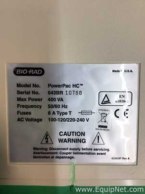 Bio Rad PowerPac HC Electrophoresis Power Supply