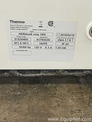 Lot of 2 Thermo Scientific Heracell Vios 160i CO2 Incubator