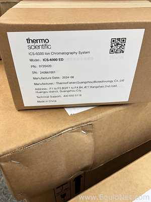 Unused ThermoFisher scientific Dionex ICS 6000 Ion Chromatography HPIC System