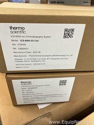 Unused ThermoFisher scientific Dionex ICS 6000 Ion Chromatography HPIC System
