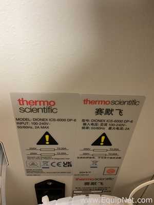 Unused ThermoFisher scientific Dionex ICS 6000 Ion Chromatography HPIC System