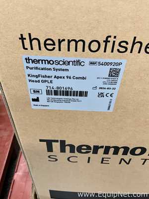 Unused ThermoFisher Scientific KingFisher Apex 96 Combi Head Automated Purification System