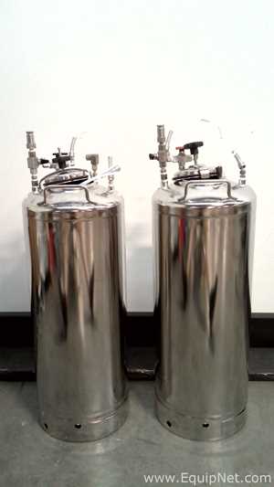 Lot of 2 Apache Stainless Equipment Stainless Steel Pressure Vessels