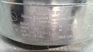 Lot of 2 Apache Stainless Equipment Stainless Steel Pressure Vessels