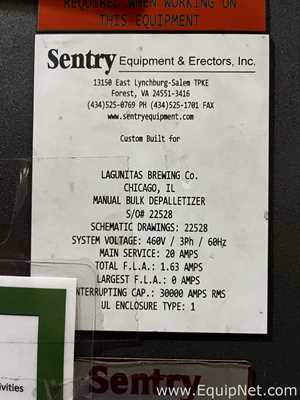 Paletizador Sentry Equipment And Erectors, Inc. 