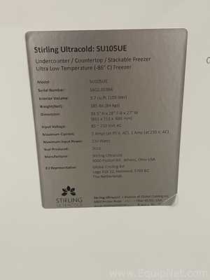 Congelador Stirling Ultracold  SU105UE