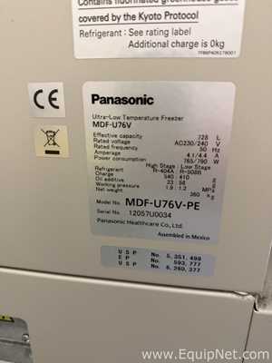 Panasonic MDF-U76V-PE 728L Ultra-Low Temperature Upright -80C Freezer