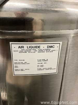 Carbagas RCB600 600L Stainless Steel Liquid Nitrogen Storage Tank
