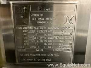 Xcellerex XDM-Q-50-T 50L Jacketed Single-Use Stainless Steel Mixing Tank