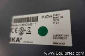 IKA C-MAG MS 10 Variable Speed Magnetic Stirrer with Ceramic Plate