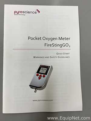 lote de  2 Medidor de Oxigênio Pyro Science GmbH FireStingGO2