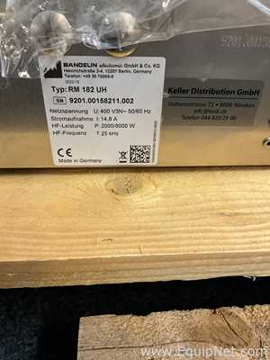 Unused Bandelin RM182UH Ultrasonic Cleaning Bath