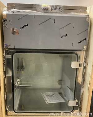 Unused Custom Made Material Airlock Double Door Clean Rom Transfer Hatch