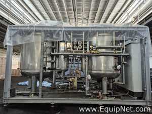 NETZSCH Milling Extension Skid 2-2 - Two 4,000 L Mixing Tanks with Tornado Pump and Control Panel