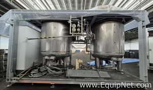 NETZSCH Milling Extension Skid 2-2 - Two 4,000 L Mixing Tanks with Tornado Pump and Control Panel